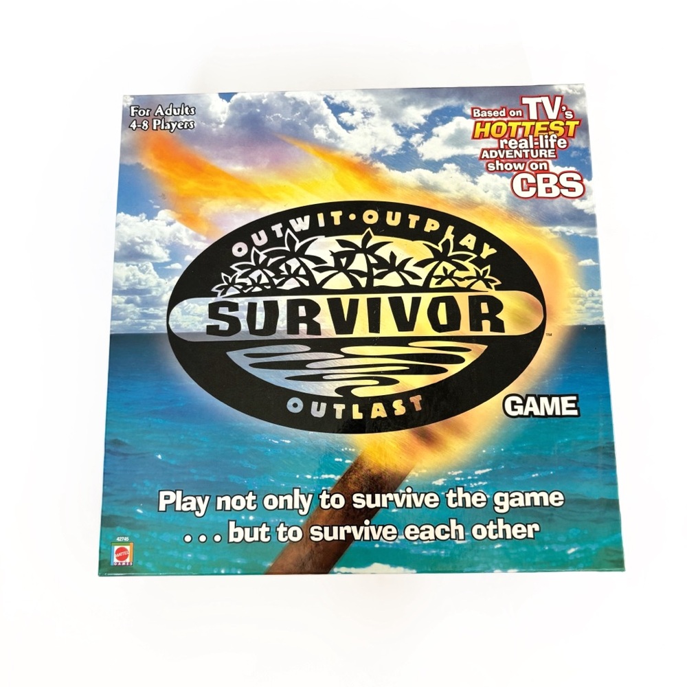 Vintage 2000 Survivor Board Game Outwith Outplay Outlast TV Show Adult